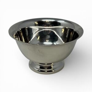 Small Vintage Reed & Barton Silverplate 3.5" x 2" Paul Revere Design Footed Bowl